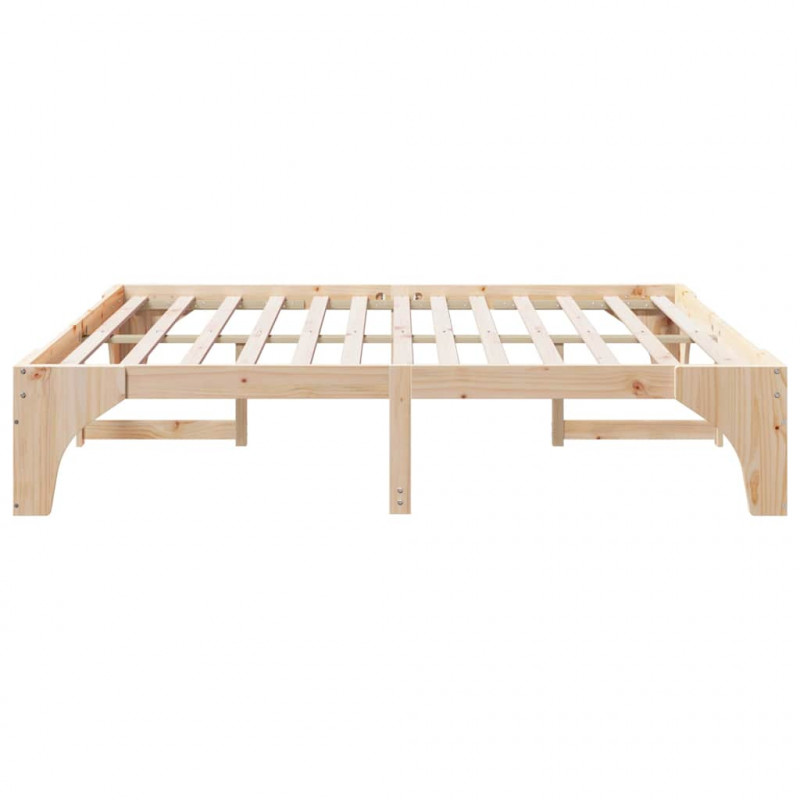 Ramka łóżka Brązowy 180 x 200 cm Lite drewno sosnowe