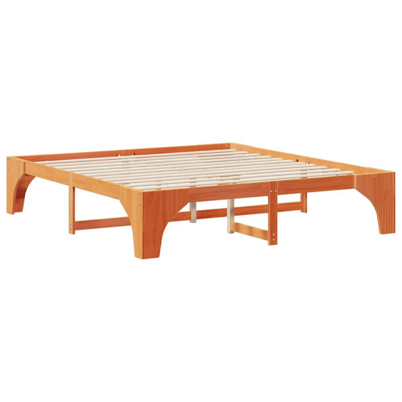 Ramka łóżka Brązowy 180 x 200 cm Lite drewno sosnowe