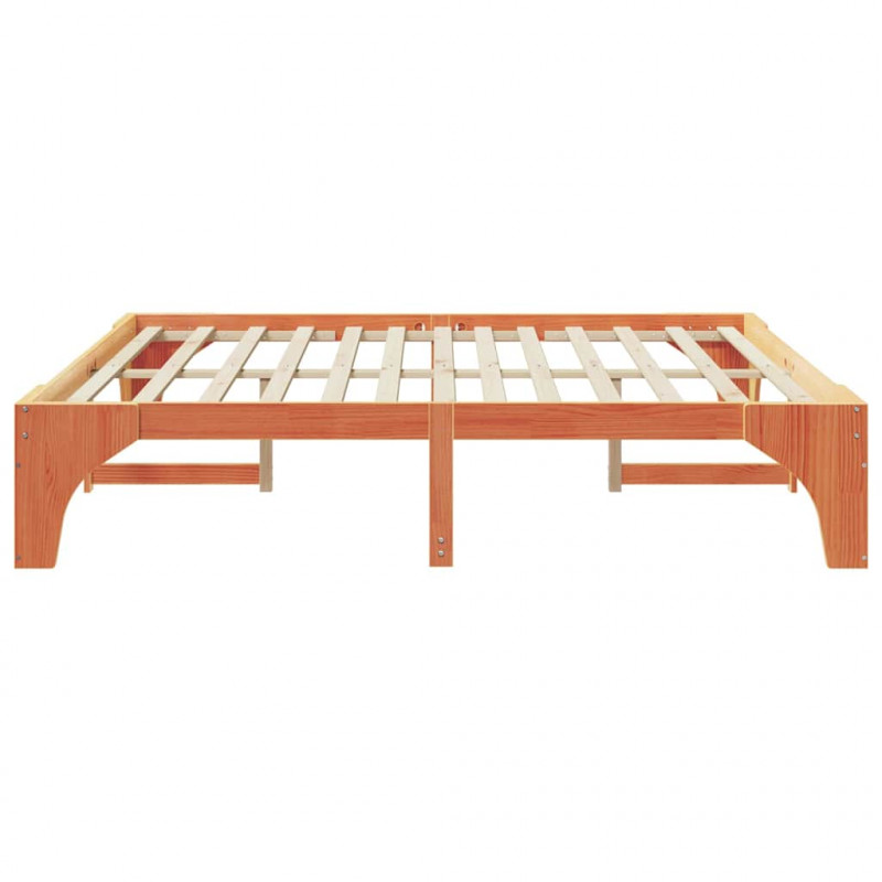 Ramka łóżka Brązowy 180 x 200 cm Lite drewno sosnowe