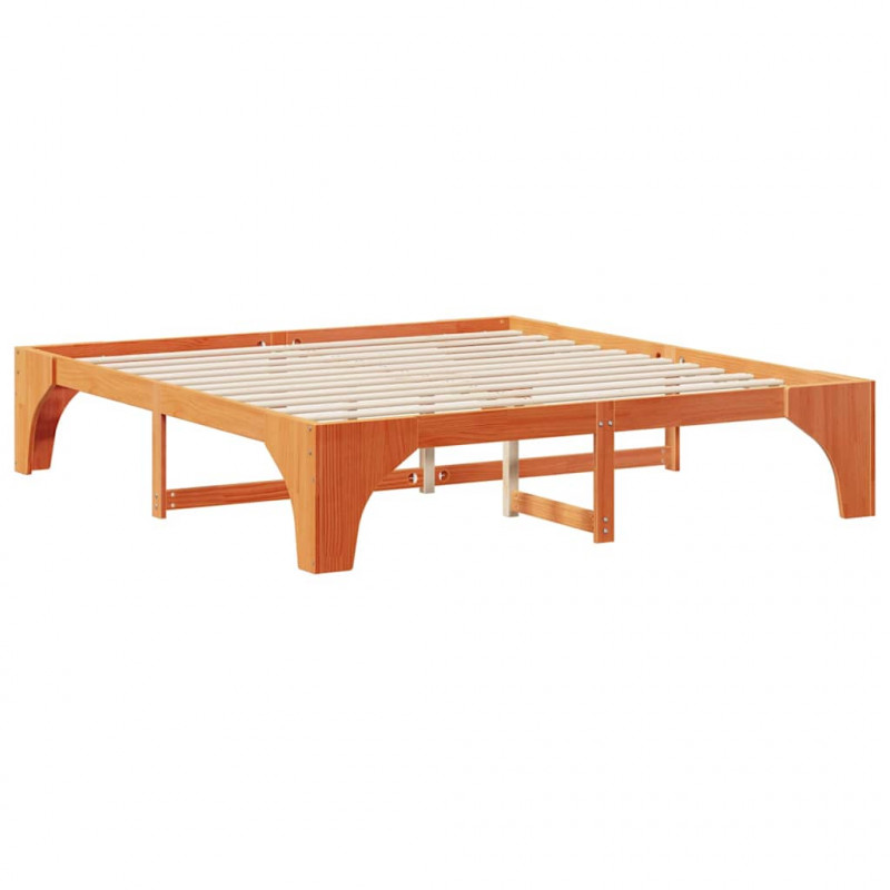 Ramka łóżka Brązowy 180 x 200 cm Lite drewno sosnowe