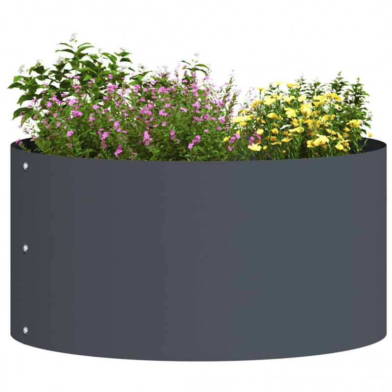 Pierścień doniczki Antracyt 40 x 40 x 20 cm Stal zimnogięta