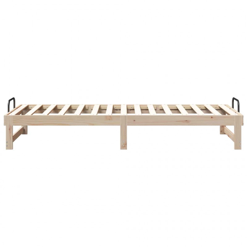 Ramka łóżka Brązowy 80 x 200 cm Lite drewno sosnowe