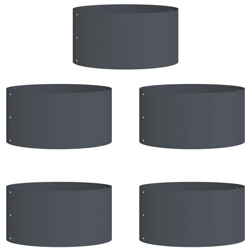 Pierścień doniczki 5 pcs Antracyt 40 x 40 x 20 cm