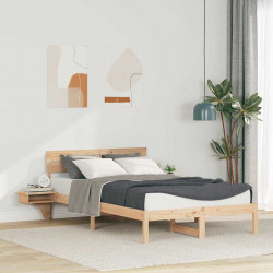 Ramka łóżka Brązowy 120 x 200 cm Lite drewno sosnowe