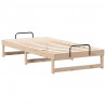 Ramka łóżka Brązowy 90 x 190 cm Lite drewno sosnowe