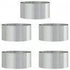 Pierścień doniczki 5 pcs Srebrny 40 x 40 x 20 cm