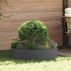 Pierścień doniczki 5 pcs Czarny 80 x 80 x 20 cm Stal zimnogięta