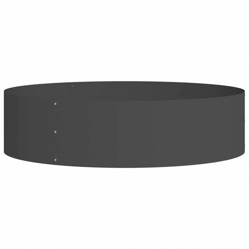 Pierścień doniczki 5 pcs Czarny 80 x 80 x 20 cm Stal zimnogięta