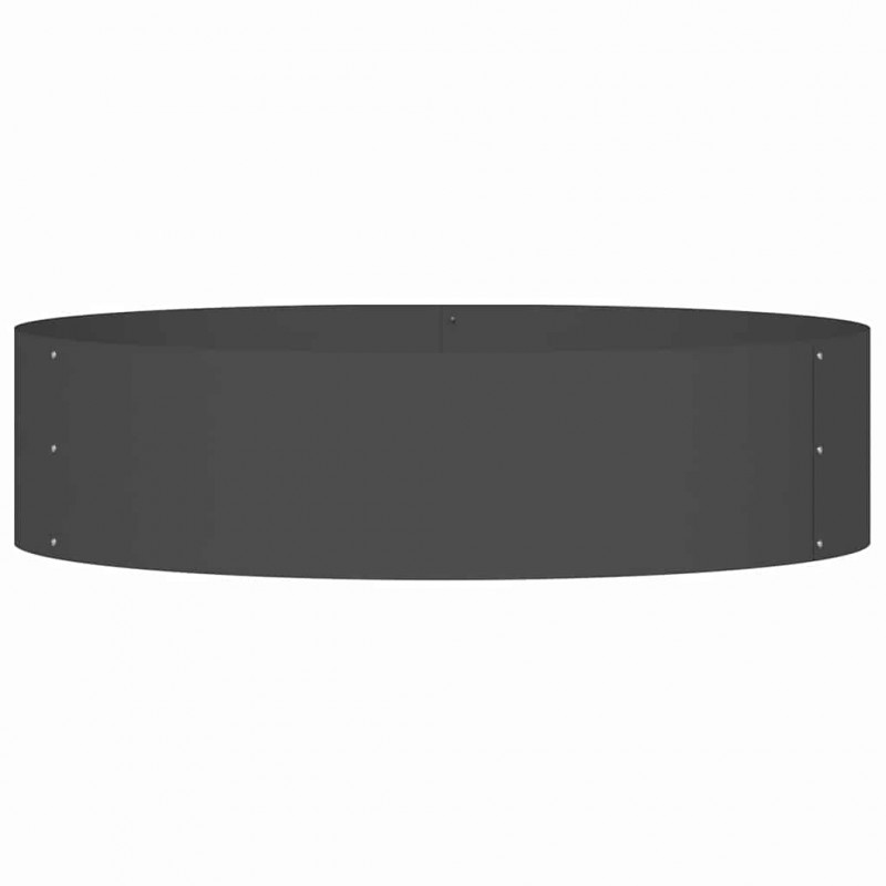 Pierścień doniczki 5 pcs Czarny 80 x 80 x 20 cm Stal zimnogięta