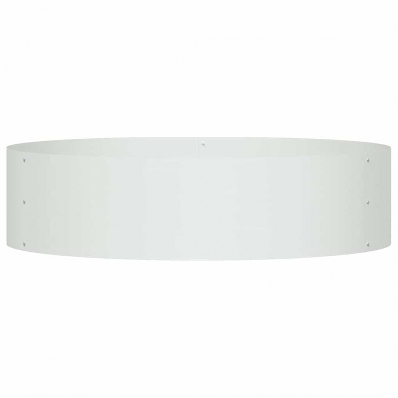 Pierścień doniczki 5 pcs Biały 80 x 80 x 20 cm Stal zimnogięta