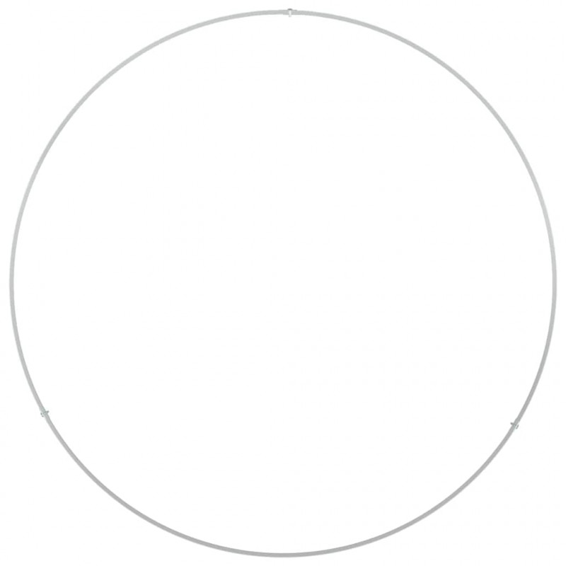 Pierścień doniczki 5 pcs Biały 80 x 80 x 20 cm Stal zimnogięta