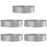 Pierścień doniczki 5 pcs Srebrny 80 x 80 x 20 cm