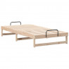 Ramka łóżka Brązowy 100 x 210 cm Lite drewno sosnowe