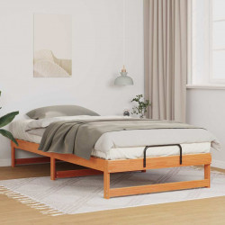 Ramka łóżka Brązowy 100 x 210 cm Lite drewno sosnowe