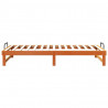 Ramka łóżka Brązowy 100 x 210 cm Lite drewno sosnowe