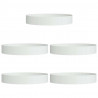 Pierścień doniczki 5 pcs Biały 120 x 120 x 20 cm