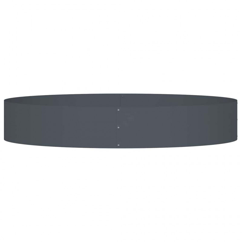 Pierścień doniczki Antracyt 120 x 120 x 20 cm Stal zimnogięta