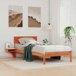 Ramka łóżka Woskowy Brąz 80 x 200 cm Lite drewno sosnowe