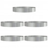 Pierścień doniczki 5 pcs Srebrny 120 x 120 x 20 cm