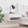 Stolik nocny Biały 50 x 32,5 x 24 cm Lite drewno sosnowe