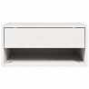 Stolik nocny Biały 50 x 32,5 x 24 cm Lite drewno sosnowe