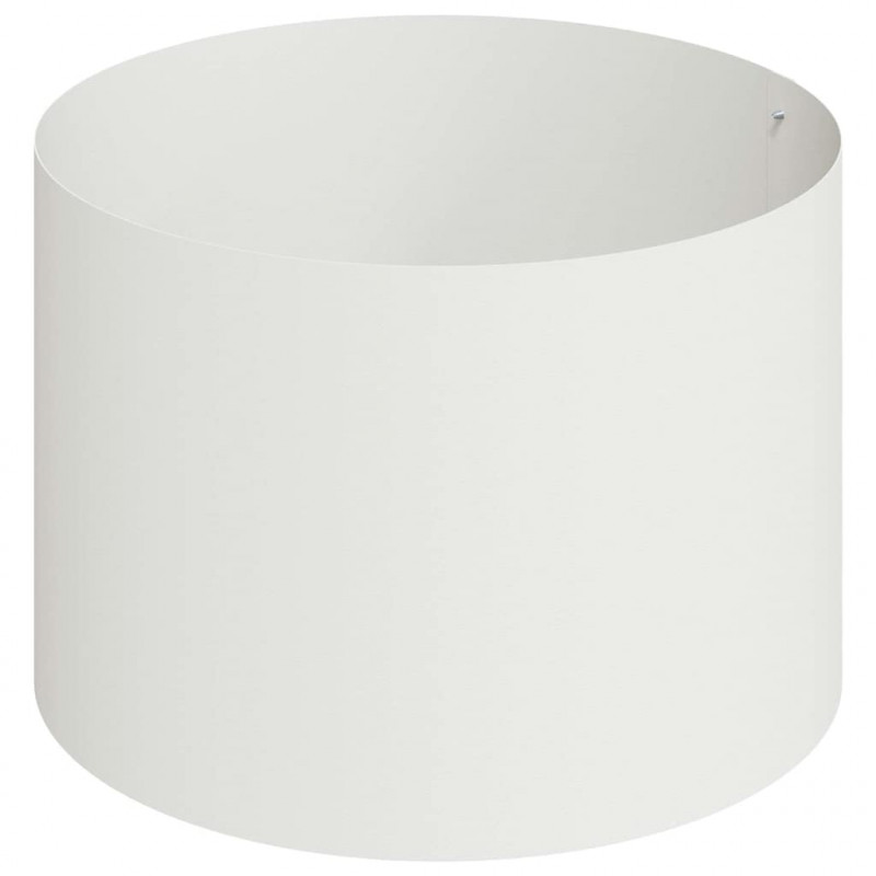 Doniczka ogrodowa Biały 90 x 90 x 20 cm Stal zimnogięta