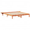 Ramka łóżka Woskowy Brąz 200 x 200 cm Lite drewno sosnowe