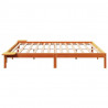 Ramka łóżka Woskowy Brąz 200 x 200 cm Lite drewno sosnowe