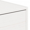 Stolik nocny 2 pcs Biały 50 x 32,5 x 24 cm Lite drewno sosnowe