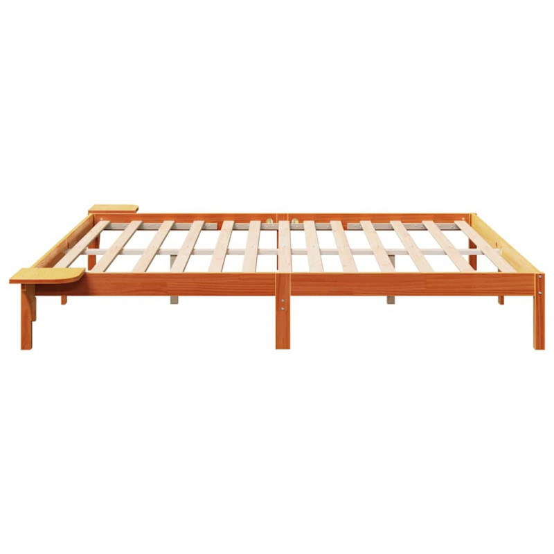 Ramka łóżka Woskowy Brąz 180 x 200 cm Lite drewno sosnowe