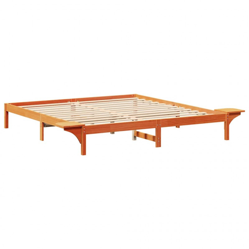 Ramka łóżka Woskowy Brąz 180 x 200 cm Lite drewno sosnowe