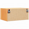 Stolik nocny Woskowy Brąz 50 x 32,5 x 24 cm Lite drewno sosnowe