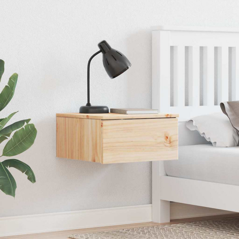 Stolik nocny Brązowy 37 x 35 x 18,5 cm Lite drewno sosnowe