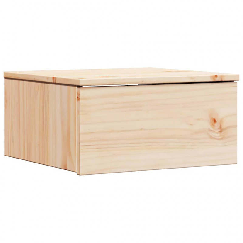 Stolik nocny Brązowy 37 x 35 x 18,5 cm Lite drewno sosnowe