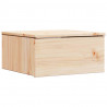 Stolik nocny Brązowy 37 x 35 x 18,5 cm Lite drewno sosnowe