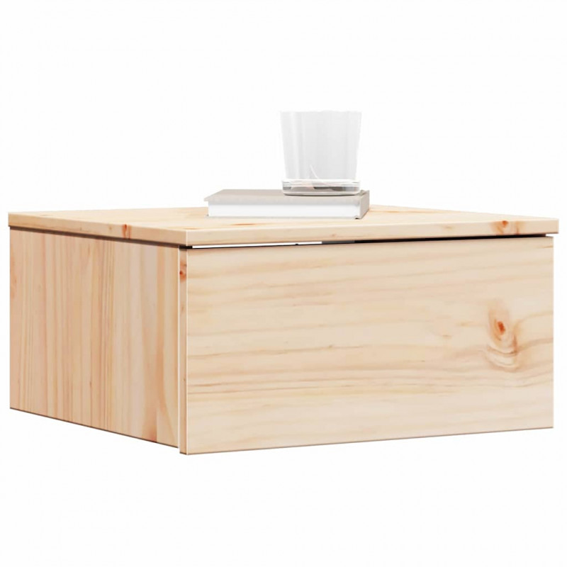 Stolik nocny Brązowy 37 x 35 x 18,5 cm Lite drewno sosnowe