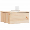 Stolik nocny Brązowy 37 x 35 x 18,5 cm Lite drewno sosnowe