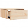 Stolik nocny Brązowy 37 x 35 x 18,5 cm Lite drewno sosnowe