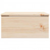 Stolik nocny Brązowy 37 x 35 x 18,5 cm Lite drewno sosnowe