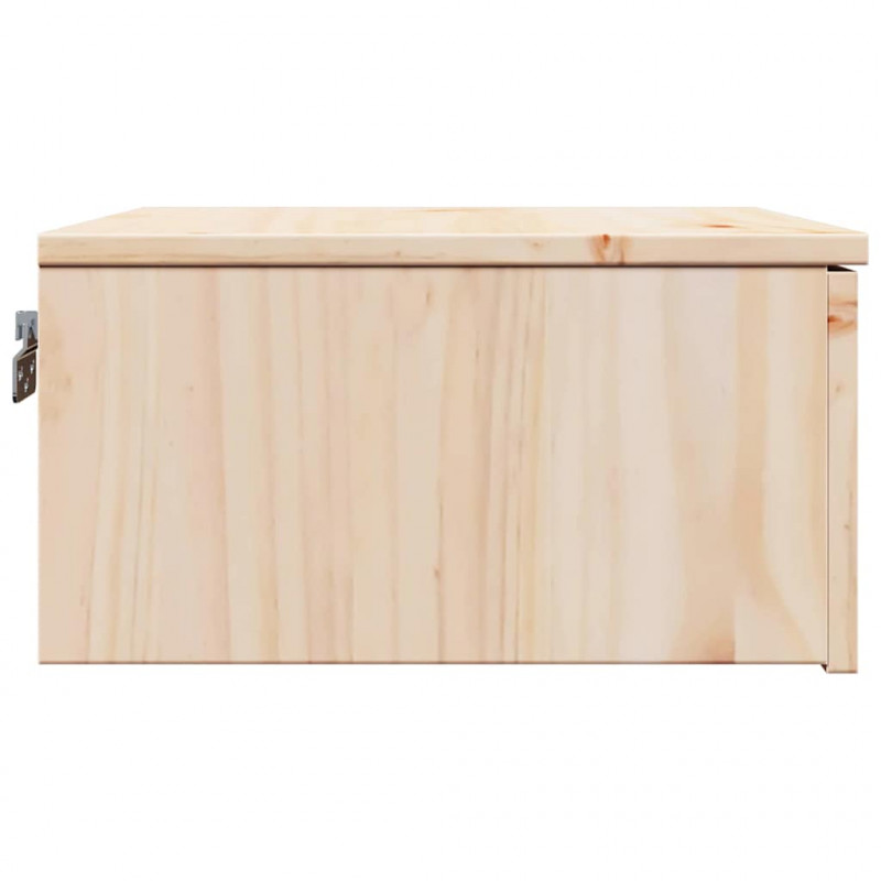 Stolik nocny Brązowy 37 x 35 x 18,5 cm Lite drewno sosnowe
