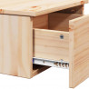 Stolik nocny Brązowy 37 x 35 x 18,5 cm Lite drewno sosnowe