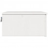 Stolik nocny Biały 37 x 35 x 18,5 cm Lite drewno sosnowe