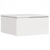 Stolik nocny 2 pcs Biały 37 x 35 x 18,5 cm Lite drewno sosnowe