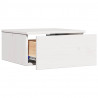 Stolik nocny 2 pcs Biały 37 x 35 x 18,5 cm Lite drewno sosnowe
