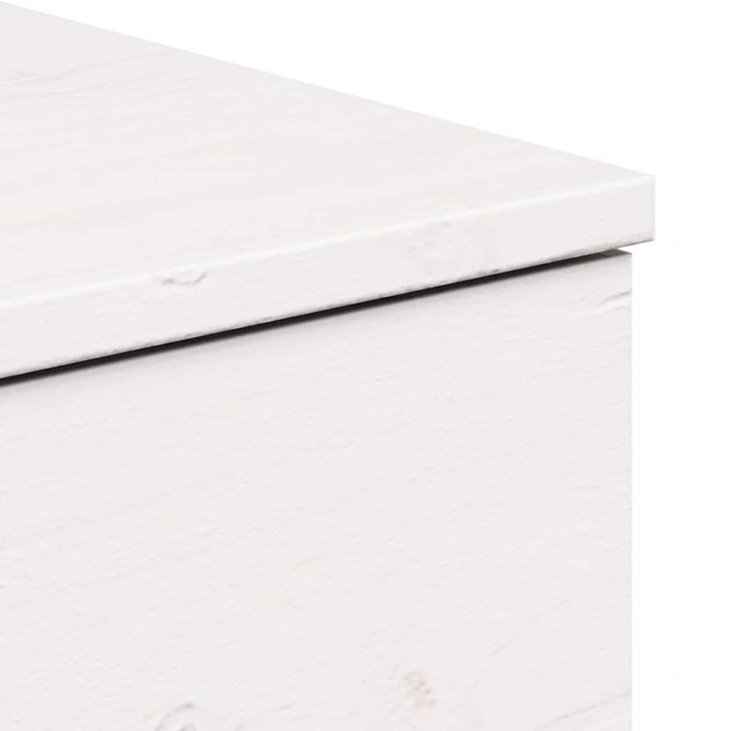 Stolik nocny 2 pcs Biały 37 x 35 x 18,5 cm Lite drewno sosnowe