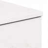 Stolik nocny 2 pcs Biały 37 x 35 x 18,5 cm Lite drewno sosnowe