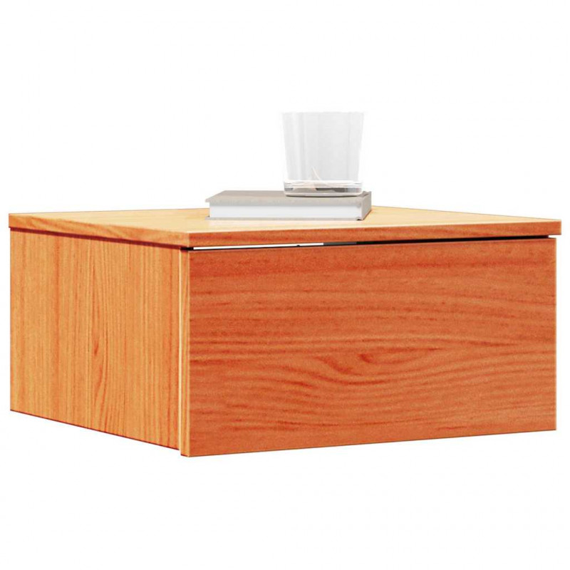 Stolik nocny Woskowy Brąz 37 x 35 x 18,5 cm Lite drewno sosnowe