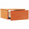 Stolik nocny Woskowy Brąz 37 x 35 x 18,5 cm Lite drewno sosnowe