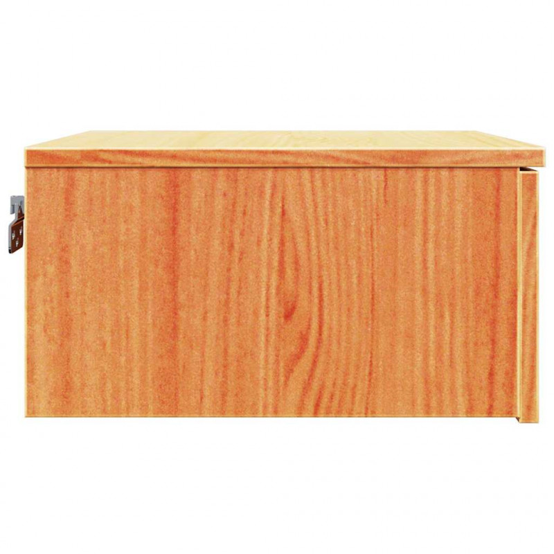 Stolik nocny Woskowy Brąz 37 x 35 x 18,5 cm Lite drewno sosnowe