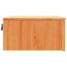 Stolik nocny Woskowy Brąz 37 x 35 x 18,5 cm Lite drewno sosnowe